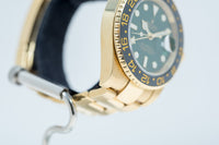 2011 Rolex 116718 Gold / Green Dial GMT Master II - Unpolished - Box / Papers