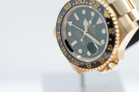 2011 Rolex 116718 Gold / Green Dial GMT Master II - Unpolished - Box / Papers