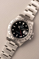 1998 Rolex 16570 black dial Explorer II Box and Papers - Unpolished