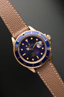 1987 Rolex gold 16808 Submariner w/ turning Purple dial