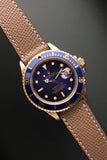 1987 Rolex gold 16808 Submariner w/ turning Purple dial