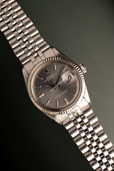 1970 Rolex 1601 Datejust - Grey Burst dial