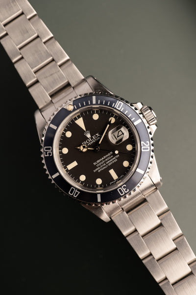 1982 Rolex 16800 Matte Dial Submariner - Transitional