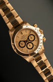 1987 Rolex 16528 Zenith Gold Daytona w/ Champagne Floating “Cosmograph” Dial - Unpolished