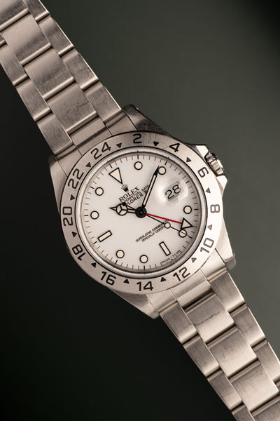 1993 Rolex 16570 Explorer II Polar dial - Unpolished w/ Papers