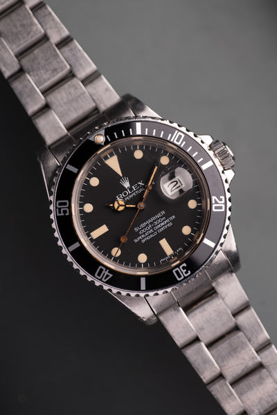 1983 Rolex 16800 Matte Dial Submariner - Unpolished