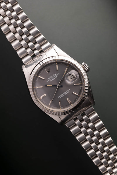 1972 Rolex 1603 Datejust Grey Sunburst Dial