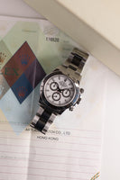 2006 Rolex 116520 White Dial Daytona - Box and Papers & Unpolished
