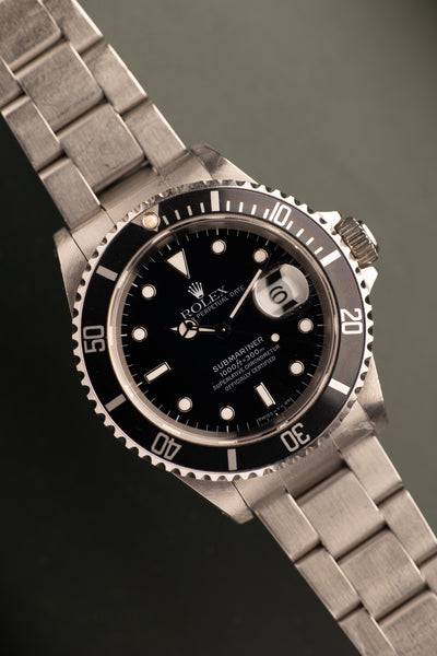 1997 Rolex 16610 Submariner - Unpolished w/ Box & Papers