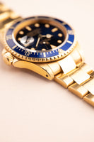 1987 Rolex 16808 Gold Submariner - Blue Dial - Unpolished