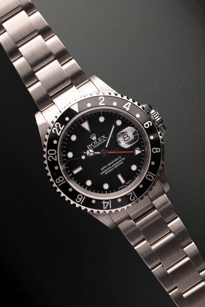 2000 Rolex 16710 GMT-Master II  Black Insert- Unpolished