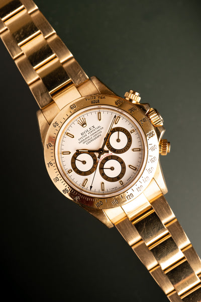 1997 Rolex 16528 Daytona - White on Gold