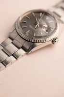 1970 Rolex 1603 Datejust ghost grey dial - w/ Guarantee Papers