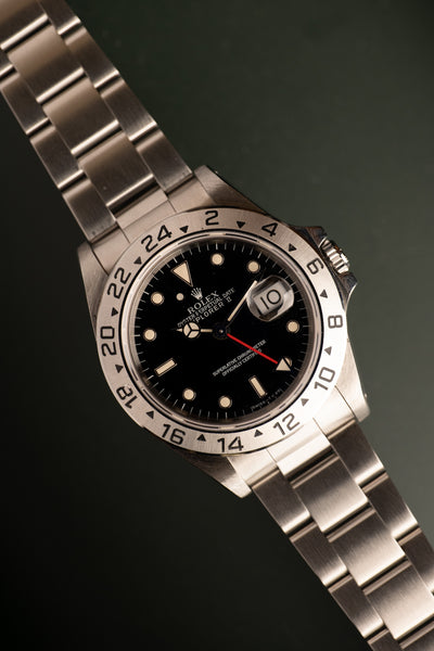 1993 Rolex 16570 Explorer II Black Dial - Unpolished