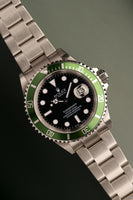 2003 16610LV Kermit “Flat-Four” Submariner - Box and Papers + Accessories