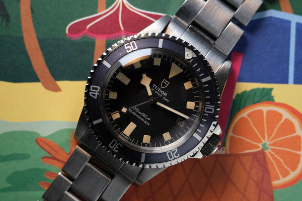 1982 Tudor 94110 Black Snowflake Submariner