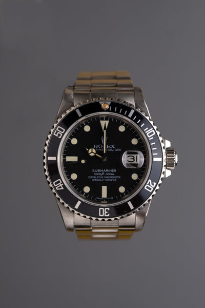 1984 Rolex 16800 Matte Dial Submariner