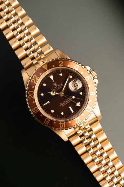 1984 Rolex Gold 16758 Nipple Dial GMT
