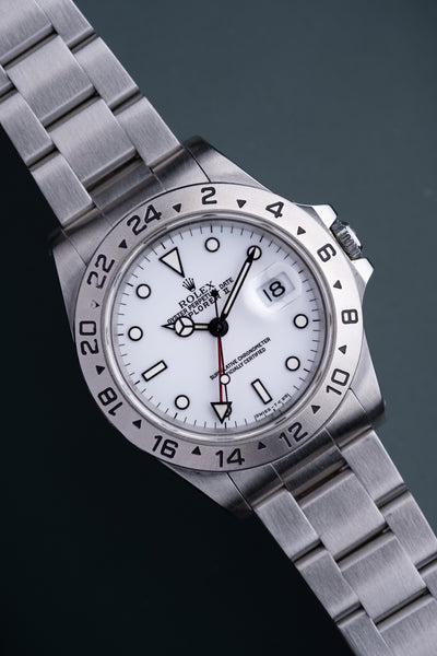 1990 Rolex 16570 Polar Tritium Dial Explorer II