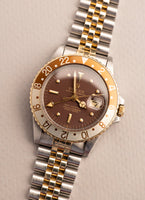 1973 Rolex 1675 Rootbeer GMT - Oxblood Nipple Dial