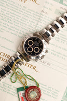 1996 Rolex 16520 Zenith Daytona - Black Dial w/ Papers