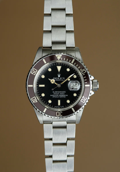 1985 Rolex 16800 Submariner - Tropical Bezel