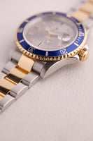 2003 Rolex 16613 Serti Dial Two-Tone Gold Submariner -Unpolished & Complete