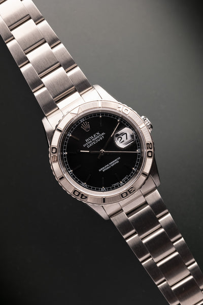 1996 Rolex Black 16200 Thunderbird Datejust