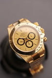 1987 Rolex 16528 Zenith Gold Daytona w/ Champagne Floating “Cosmograph” Dial - Unpolished