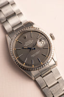 1970 Rolex 1603 Datejust ghost grey dial - w/ Guarantee Papers