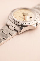 1988 Rolex 16550 Cream Panna Dial Explorer II - Box and Service Papers - Unpolished