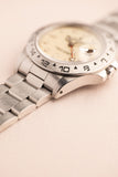 1988 Rolex 16550 Cream Panna Dial Explorer II - Box and Service Papers - Unpolished
