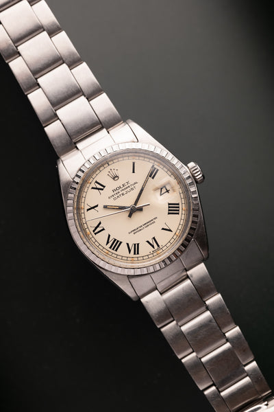 1969 Rolex 1603 Cream-Roman Buckley Dial  Datejust