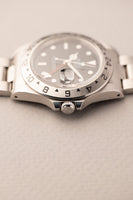 1998 Rolex 16570 black dial Explorer II Box and Papers - Unpolished