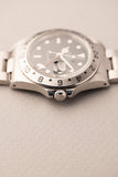 1998 Rolex 16570 black dial Explorer II Box and Papers - Unpolished