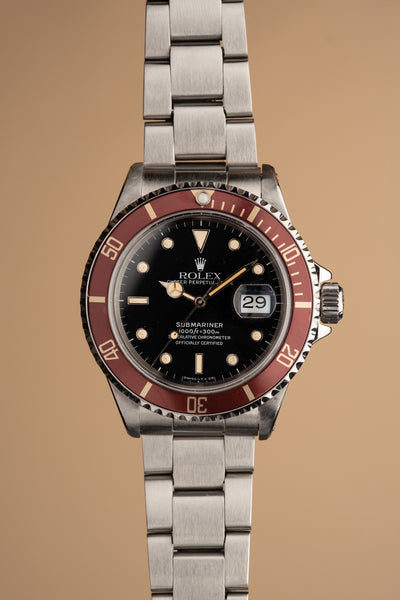 1986 Rolex 16800 Tropical Submariner