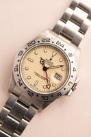 1988 Rolex 16550 Cream Panna Dial Explorer II - Box and Service Papers - Unpolished