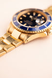 1987 Rolex 16808 Gold Submariner - Blue Dial - Unpolished