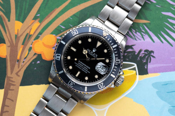 1988 Rolex 16610 Submariner- Box and Papers