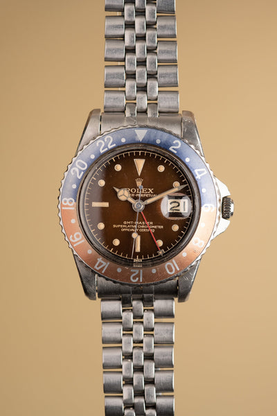 1960 Rolex 1675 Tropical Gilt Chapter Ring GMT