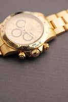 1987 Rolex 16528 Zenith Gold Daytona w/ Champagne Floating “Cosmograph” Dial - Unpolished