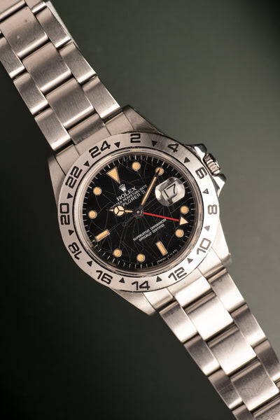 1986 Rolex 16550 Explorer II Black Pumpkin Kintsugi dial