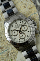 2002 Rolex 116520 Panna - Cream Dial Daytona - Box and Papers