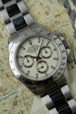 2002 Rolex 116520 Panna - Cream Dial Daytona - Box and Papers