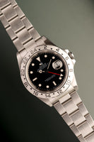 1998 Rolex 16570 black dial Explorer II Box and Papers - Unpolished