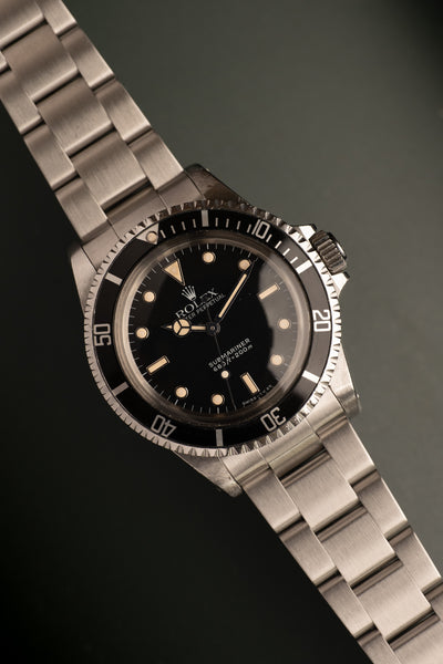 1986 Rolex 5513 Submariner - White Gold Surround Dial - Unpolished