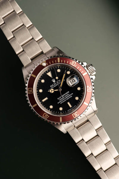 1986 Rolex 16800 Submariner with Tropical insert