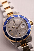 2003 Rolex 16613 Serti Dial Two-Tone Gold Submariner -Unpolished & Complete