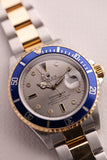 2003 Rolex 16613 Serti Dial Two-Tone Gold Submariner -Unpolished & Complete