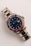 2019 Rolex 126719BLRO (126719) White Gold GMT w/ Blue Dial : Full Set